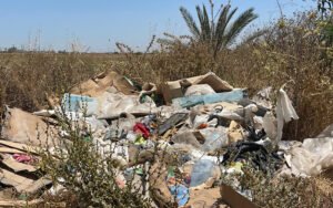 الأزبال في كل مكان بالمنطقة الصناعية في بنسليمان