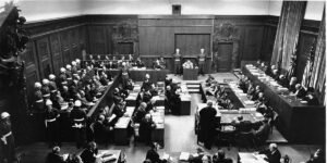 المحكمة العسكرية الدولية في نورمبرغ في 20 نوفمبر 1945