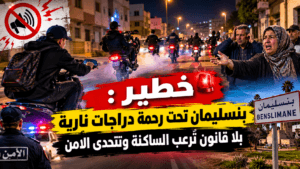 إنتشار ظاهر الدراجات النارية الغير القانونية في بنسليمان